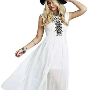 FREE PEOPLE TOOSALOOSA SLUB MEADOW DRESS - SZ S